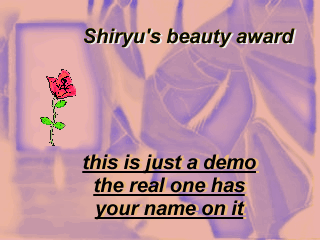 beauty award demo